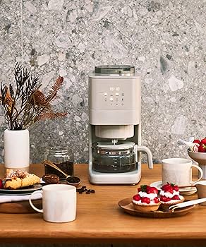省スペース全自動ミル付コーヒーメーカー Amazon | コーヒーメーカー 全自動 コーン式 ミル付き 豆・粉